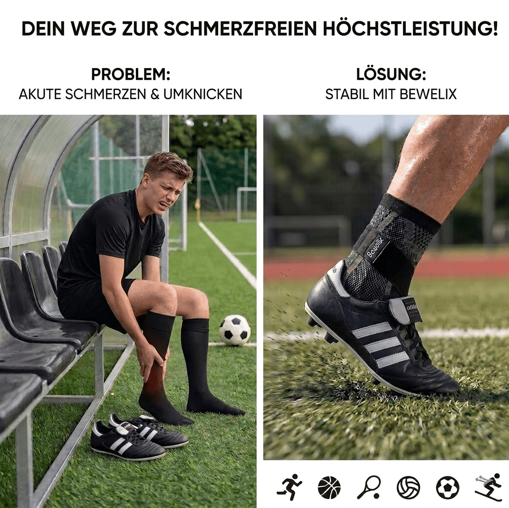 Sprunggelenkbandage – Knöchelstütze für Sport, Alltag & Reha | Bewelix - Bewelix