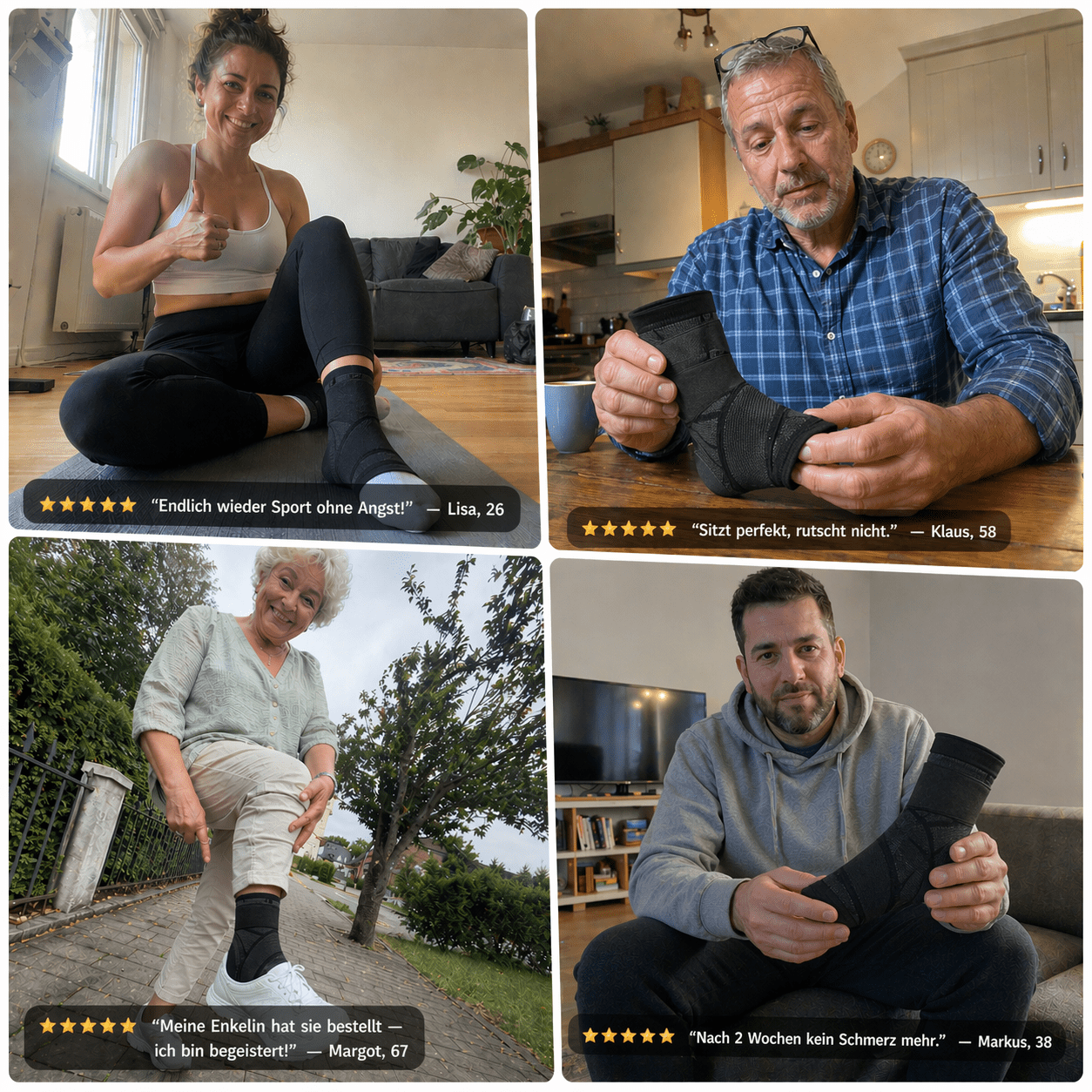 Sprunggelenkbandage – Knöchelstütze für Sport, Alltag & Reha | Bewelix - Bewelix
